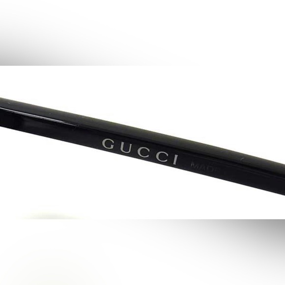 Vintage Gucci Elegant Black Sunglasses, Authentic
